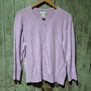 Worthington Light Purple Women's Cardigan Sweater